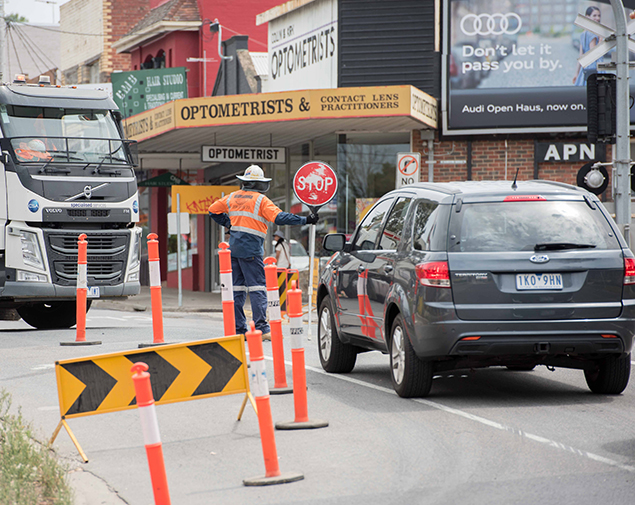 road work traffic management melbourne