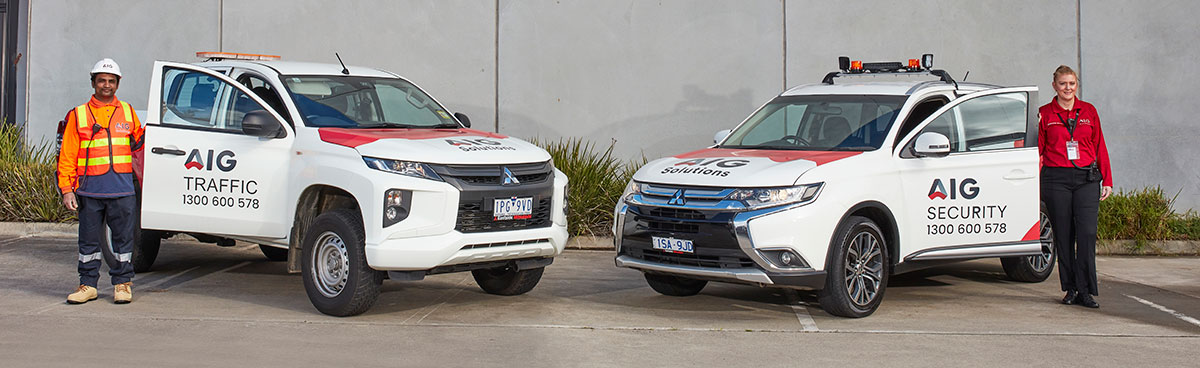 AIG New South wales AIG company team of Road Workers at road works job