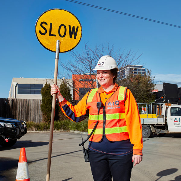 AIG New South wales AIG company team of Road Workers at road works job