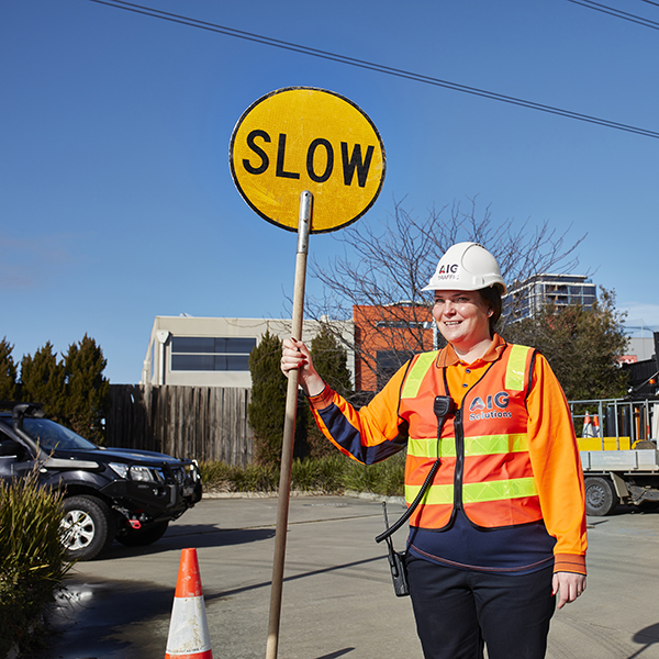 AIG New South wales AIG company team of Road Workers at road works job